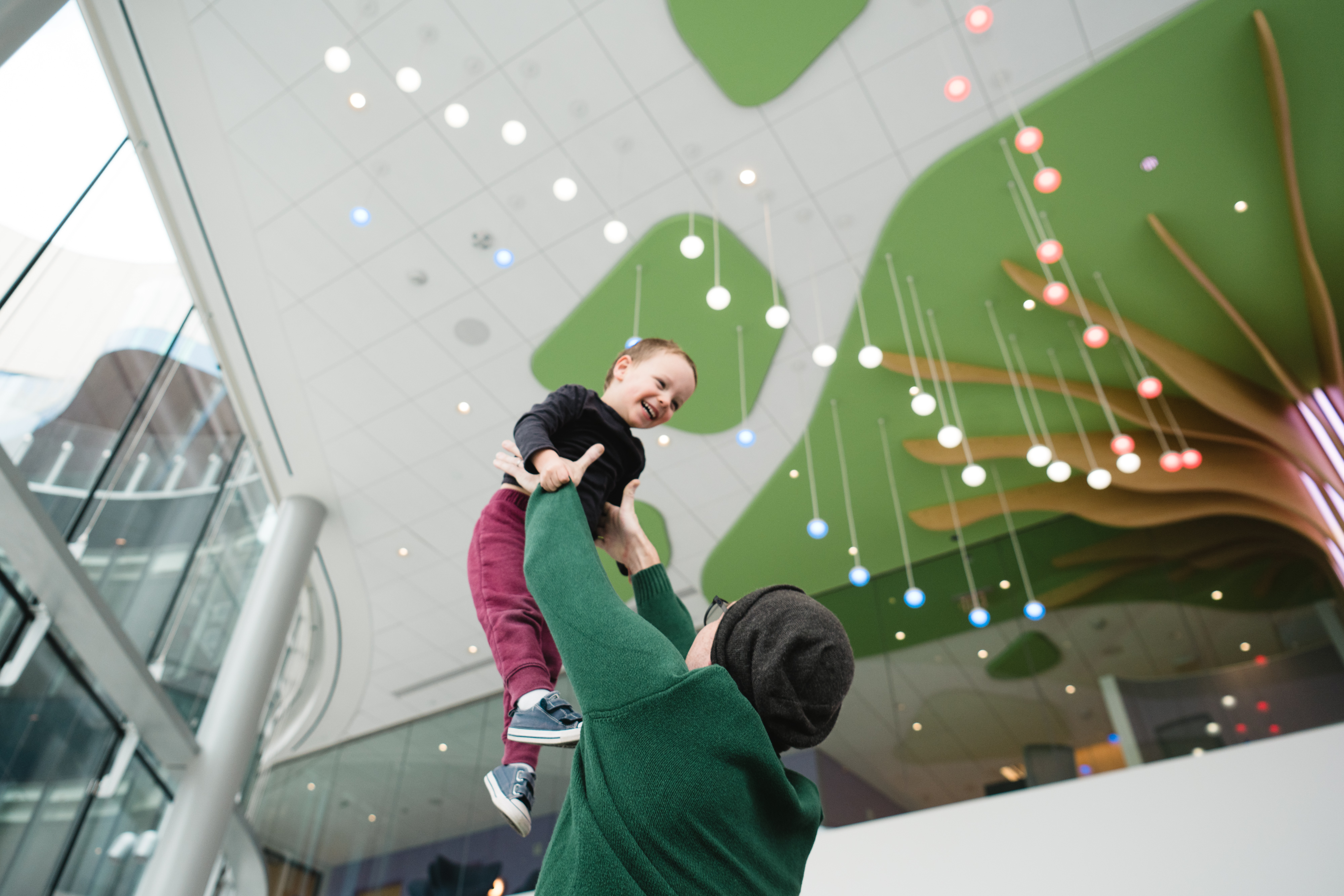 A child with parent in the new tower space