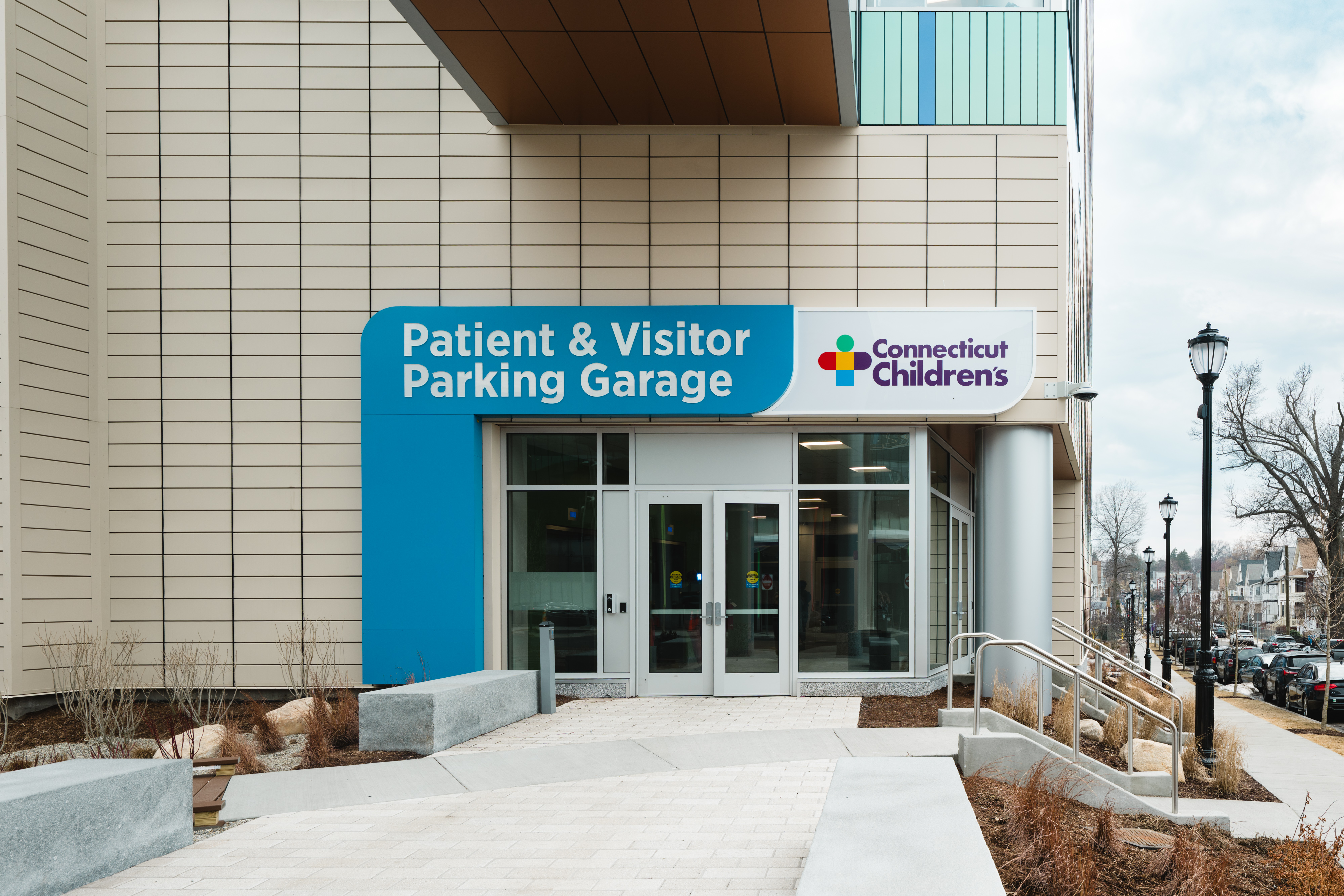 Tower parking garage exterior Tower parking garage exterior