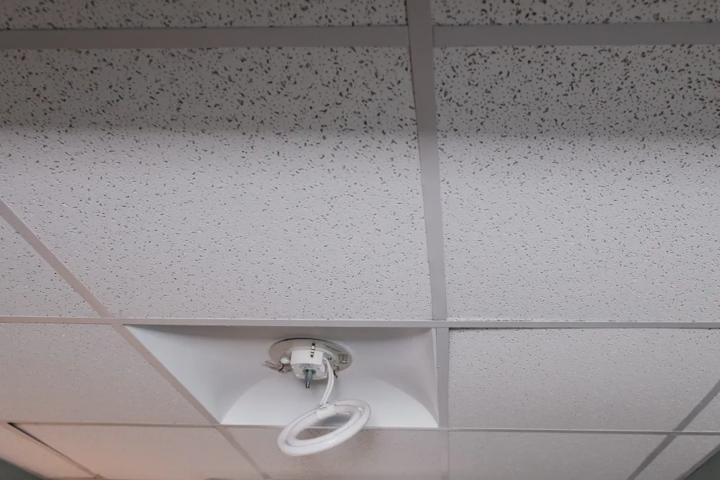 New ceiling tiles