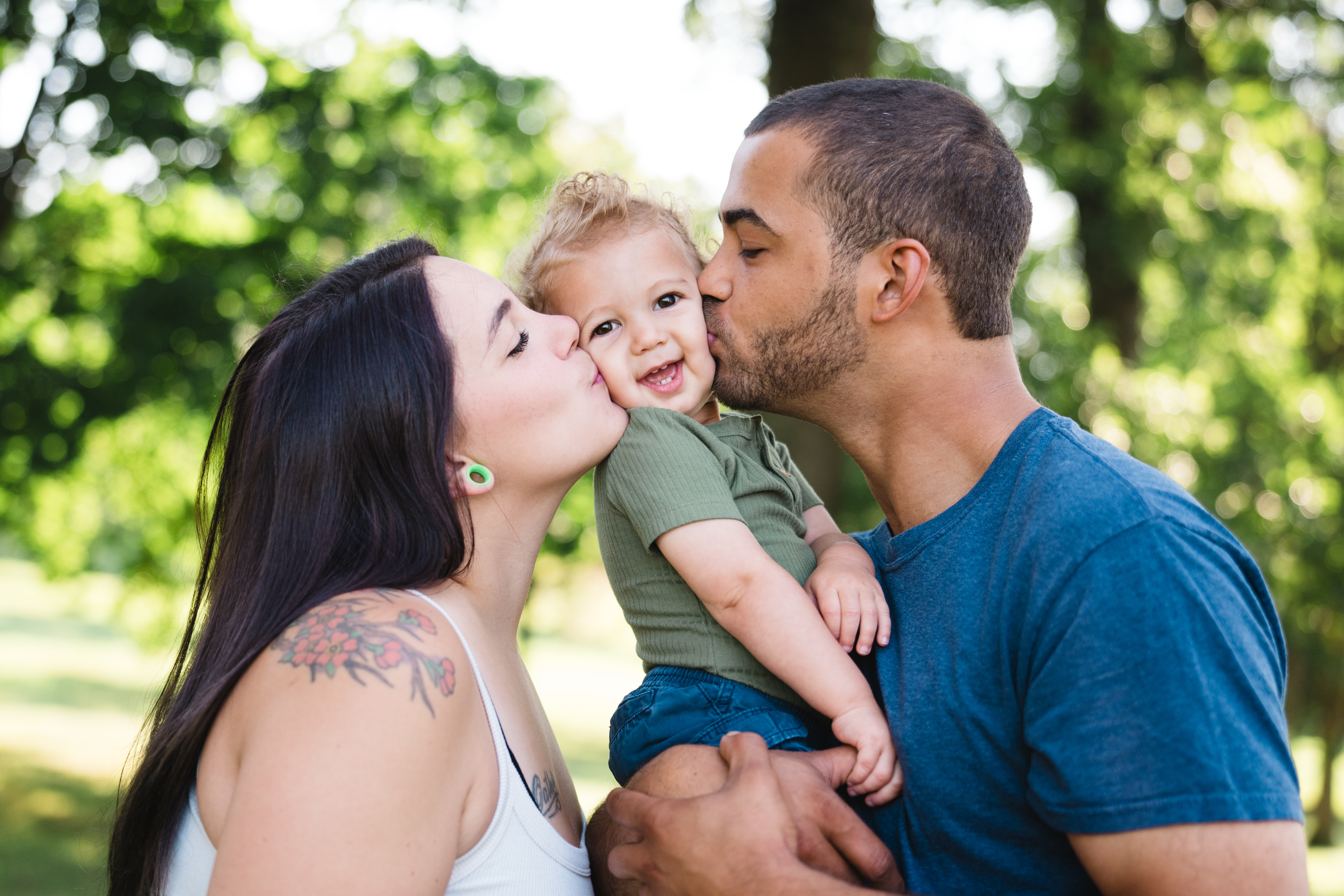 Lincoln and his parents.