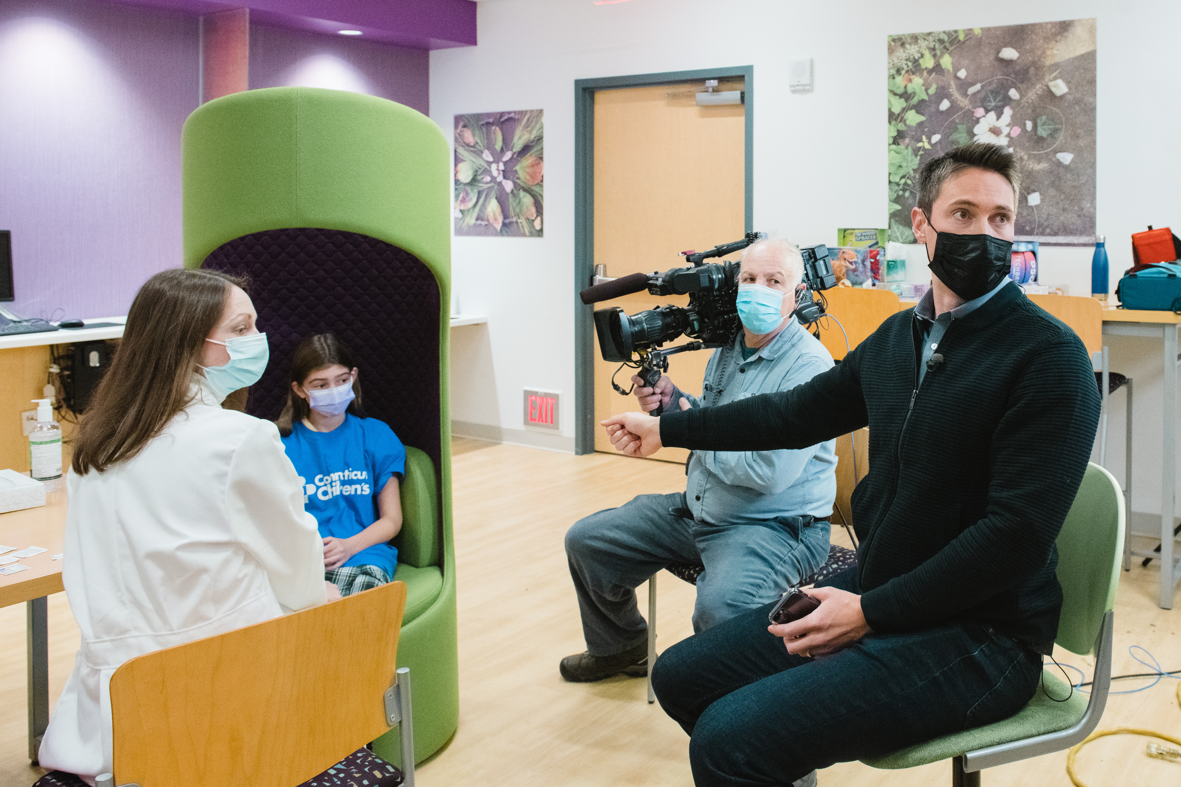 A child is vaccinated for COVID in the FRC live on Good Morning America. A child is vaccinated for COVID in the FRC live on Good Morning America.
