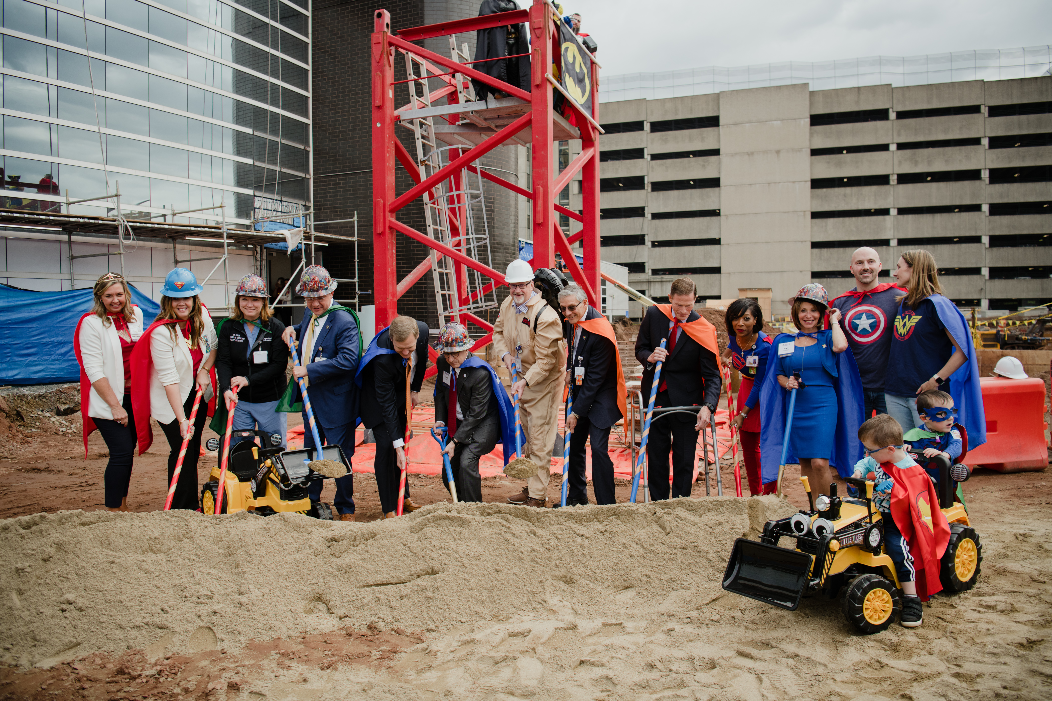 Child with people at Tower Event Child with people at Tower Event