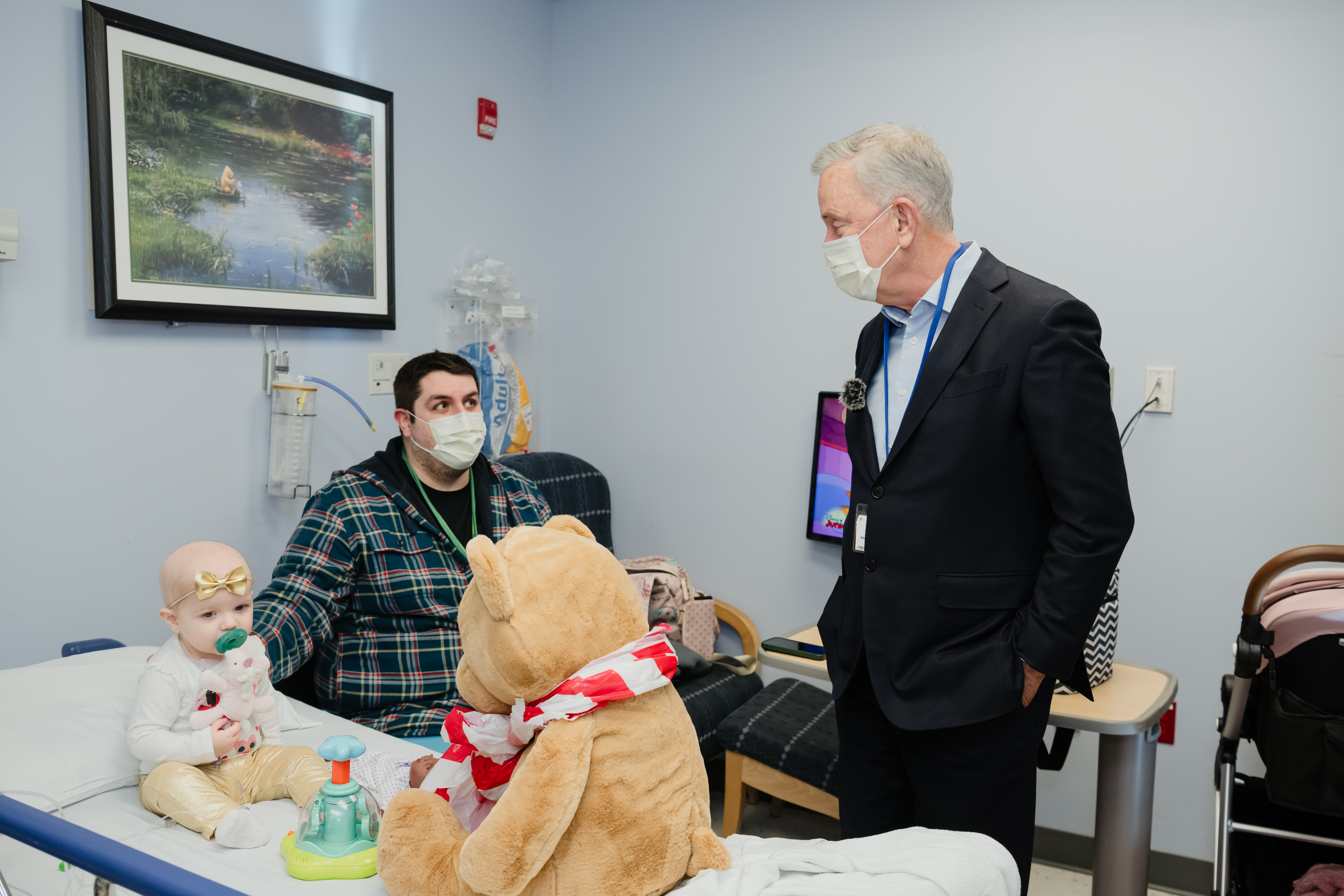 Governor Ned Lamont visiting HemOnc Patients Governor Ned Lamont visiting HemOnc Patients
