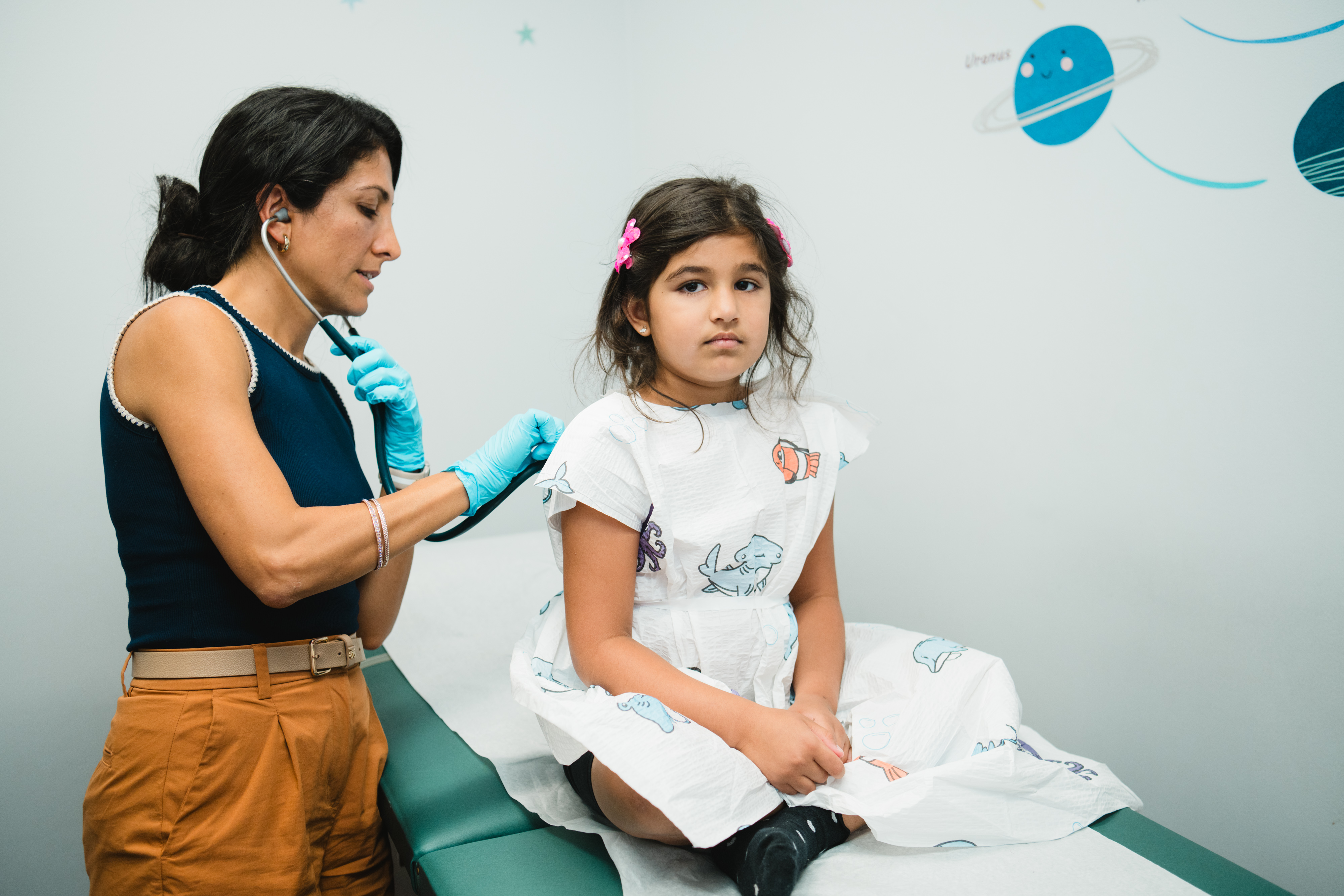 Care Network participant Pioneer Valley Pediatrics patients at a well-visit check-up.