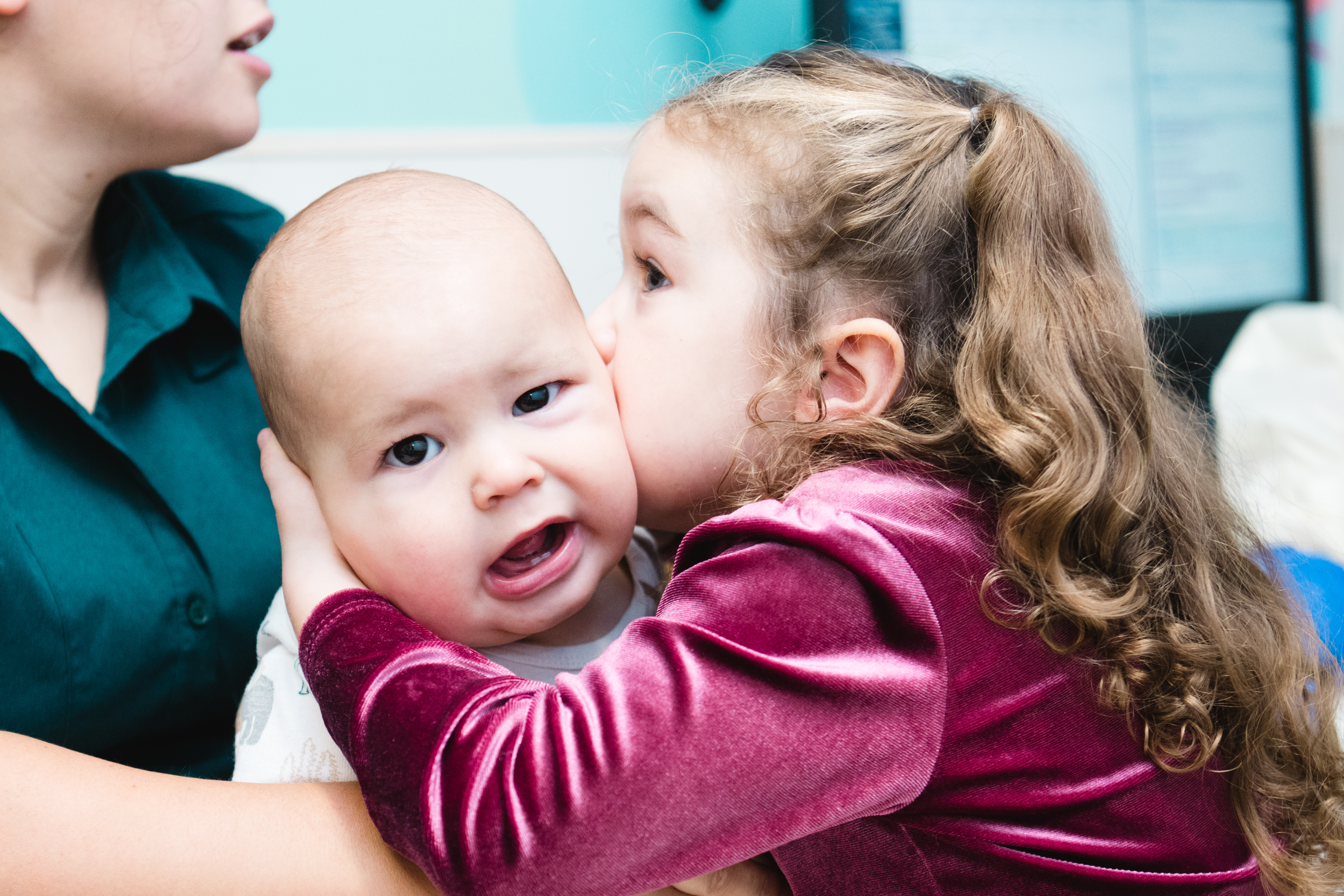 Patient siblings during a Primary Ciliary Dyskinesia clinic.