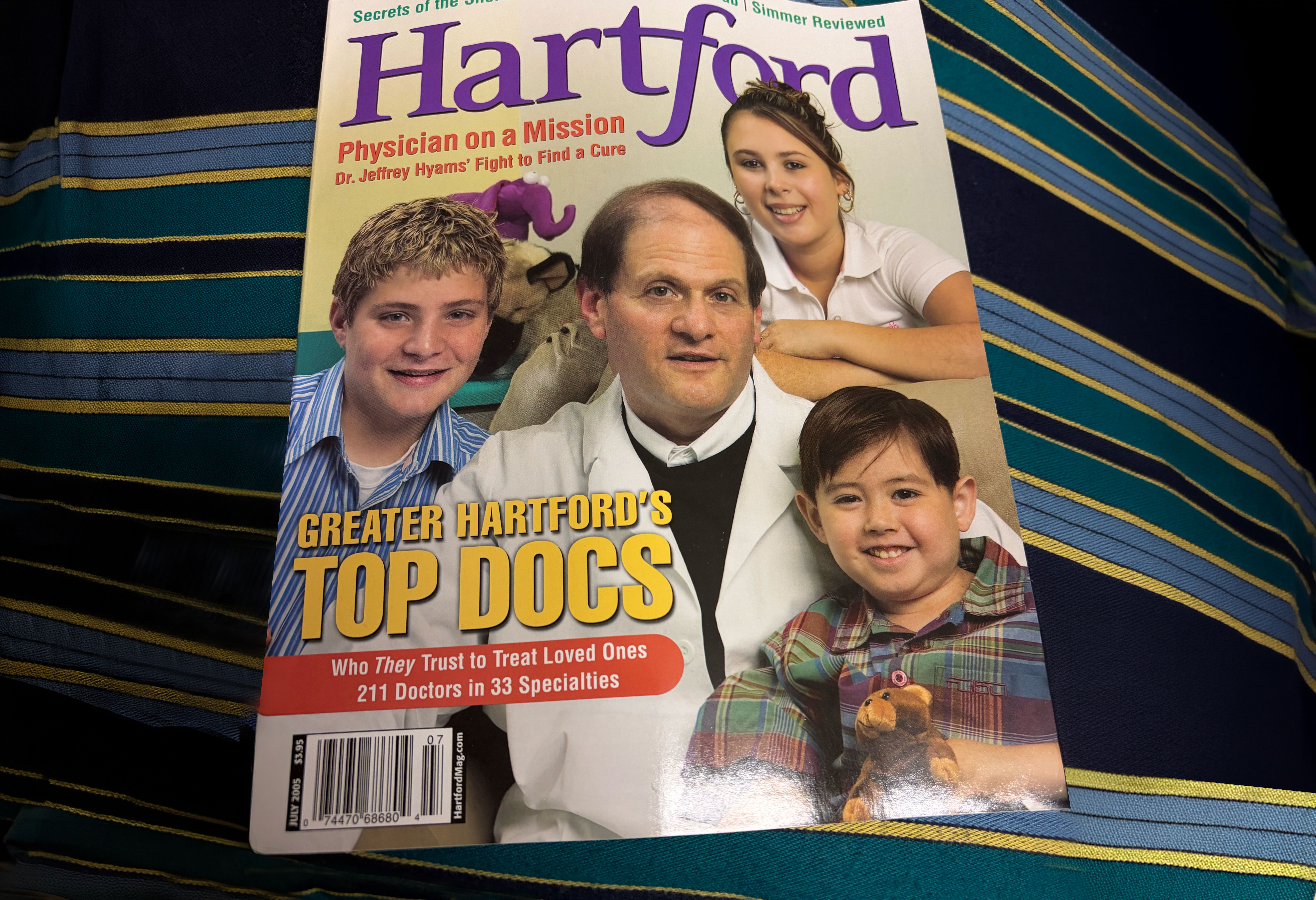 Dr. Hyams magazine cover Dr. Hyams magazine cover