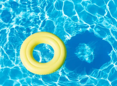 Swimming tube in a pool.