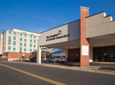 Exterior view of the Hospital of Central Connecticut