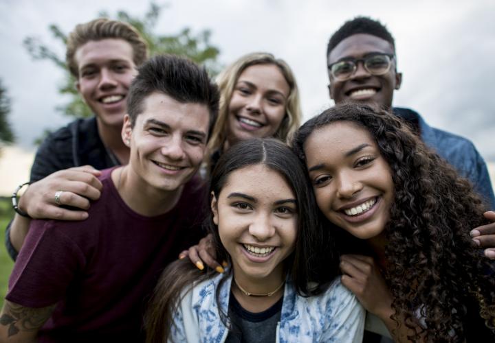 Group of teenagers.