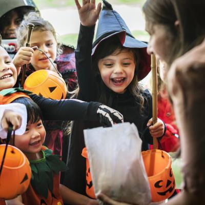 Kids trick or treating