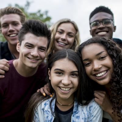 Group of teenagers.