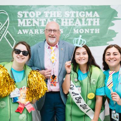 Mental Heath Awareness Month activities in the cafeteria. Mental Heath Awareness Month activities in the cafeteria.