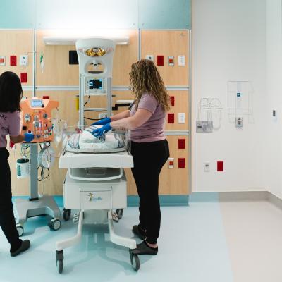 NICU nurses work with the carpediem system during a simulation. NICU nurses work with the carpediem system during a simulation.